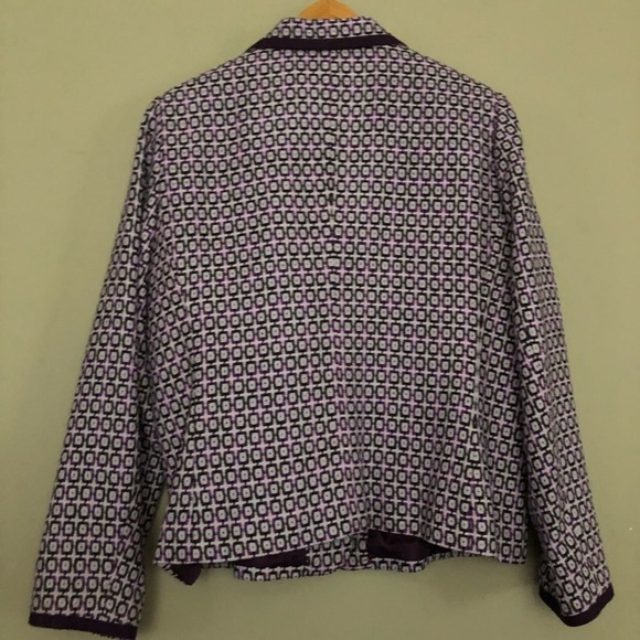 SAG HARBOR Vintage Abstract Pattern Blazer - Picture 2 of 7